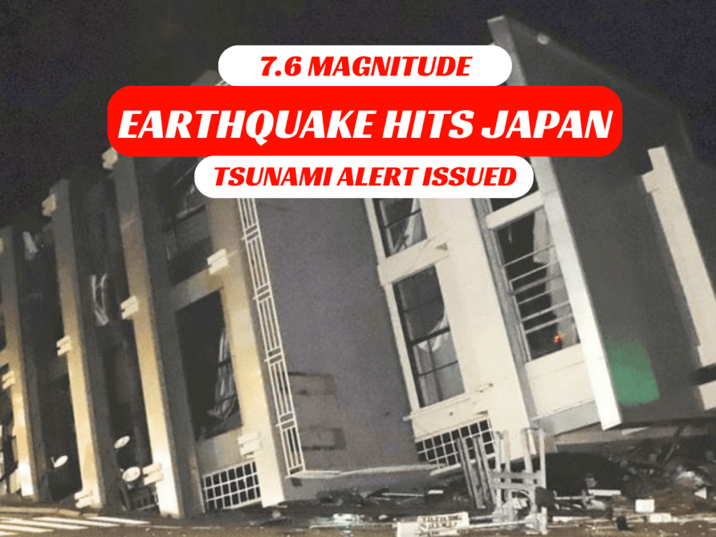 EARTHQUAKE HITS JAPAN